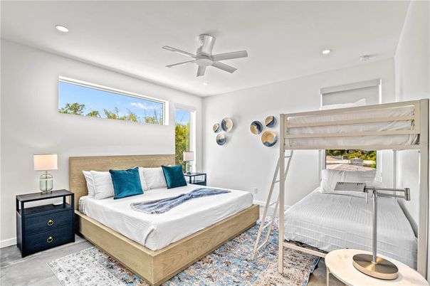 Bedroom, Interior, Recessed Lighting