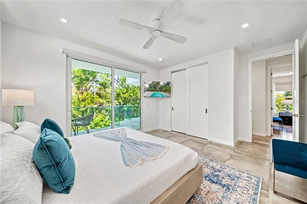 Bedroom, Interior, Recessed Lighting