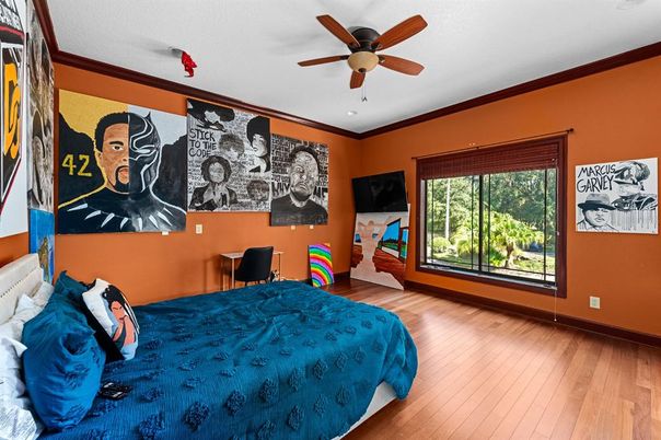 Bedroom, Interior, Wood Texture Flooring