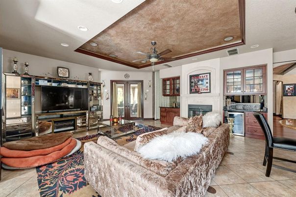 Interior, Living room, Recessed Lighting