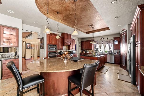 Interior, Kitchen, Pendant Lights, Recessed Lighting, Stainless Steel Appliances