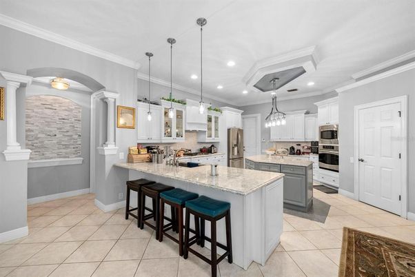 Interior, Kitchen, Pendant Lights, Recessed Lighting, Stainless Steel Appliances