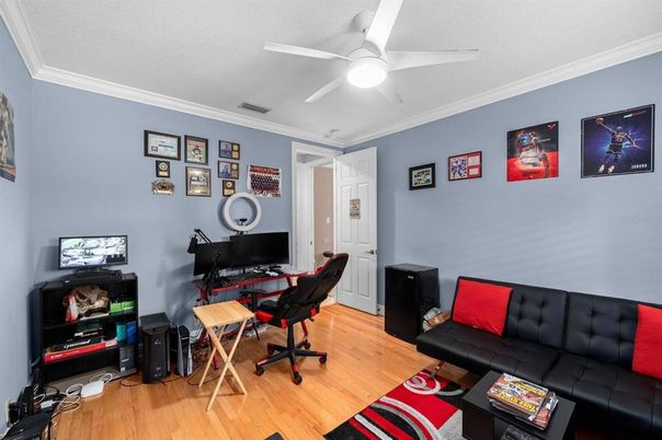 Home Office, Interior, Wood Texture Flooring