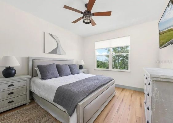 Bedroom, Interior, Wood Texture Flooring