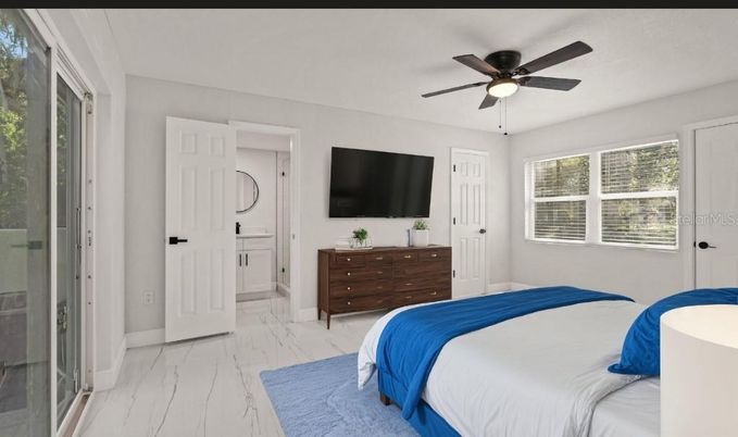 Bedroom, Interior, Marble