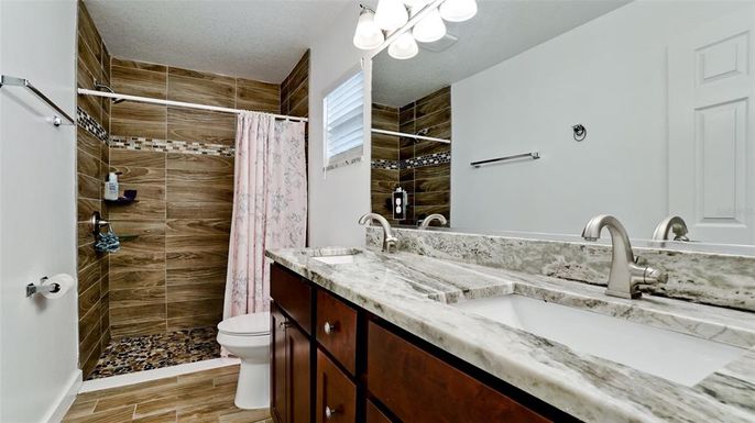 Bathroom, Interior, Wood Texture Flooring