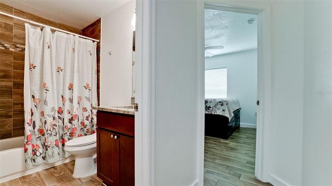 Bathroom, Bedroom, Interior, Wood Texture Flooring