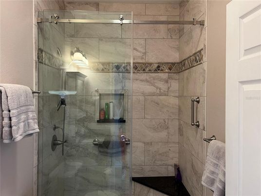 Bathroom, Glass Shower, Interior, Marble Walls