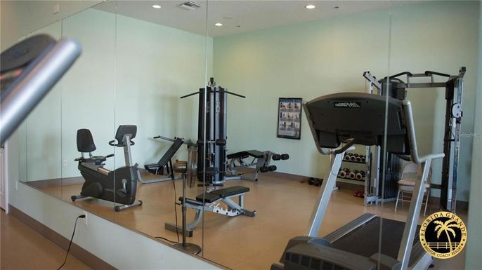 Fitness Equipment, Interior, Recessed Lighting