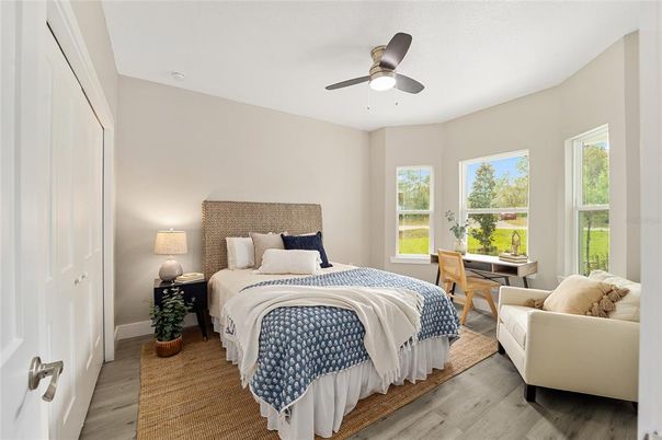 Bedroom, Interior, Wood Texture Flooring