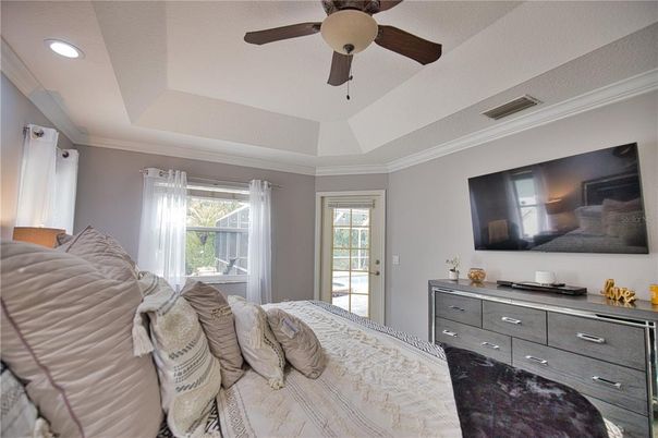 Bedroom, Interior, Recessed Lighting