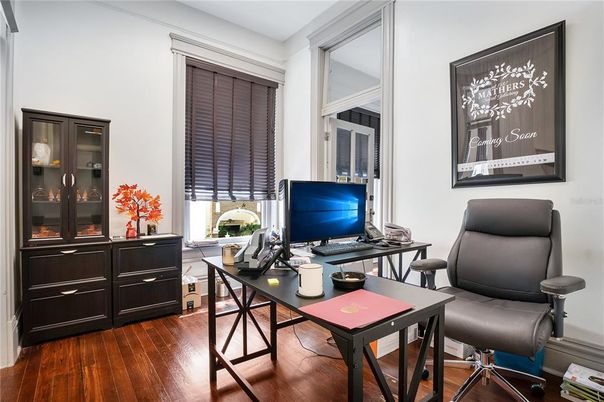 Home Office, Interior, Wood Texture Flooring