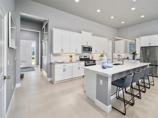 Interior, Kitchen, Pendant Lights, Recessed Lighting, Stainless Steel Appliances