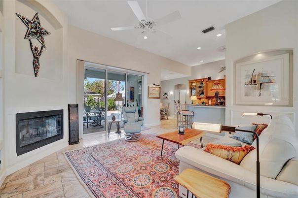 Interior, Living room, Recessed Lighting