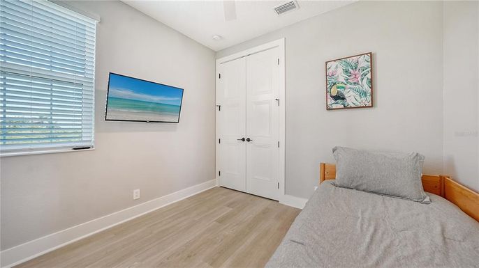 Bedroom, Interior, Wood Texture Flooring