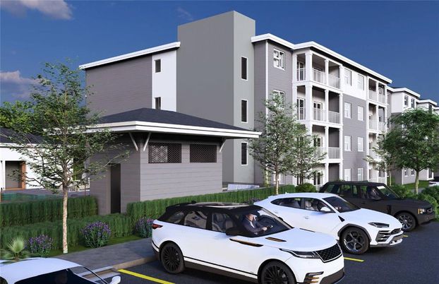 Attached, Exterior, Facade, Condo Building