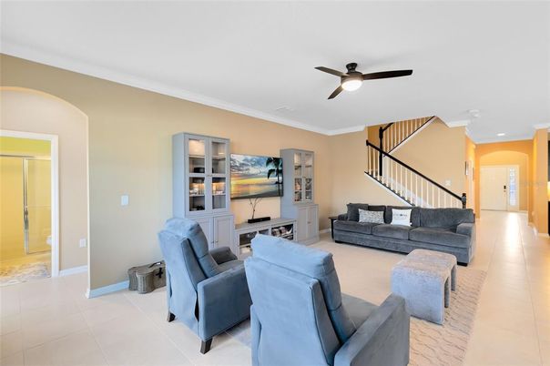 Interior, Living room, Recessed Lighting
