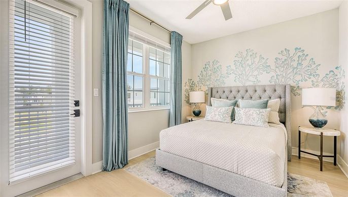 Bedroom, Interior, Wood Texture Flooring