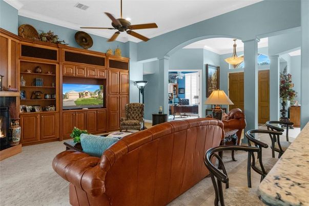 Fireplace, Interior, Living room, Pendant Lights