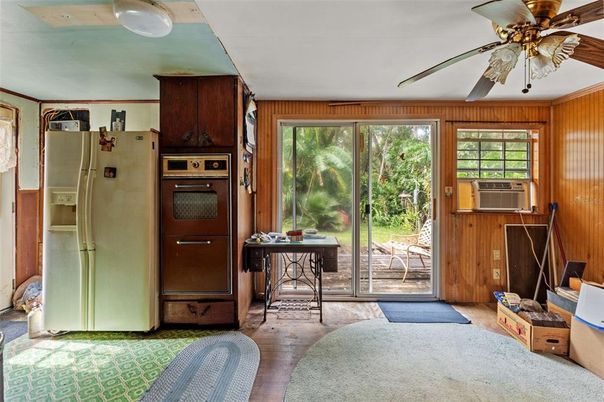 Interior, Kitchen, Wood Texture Flooring