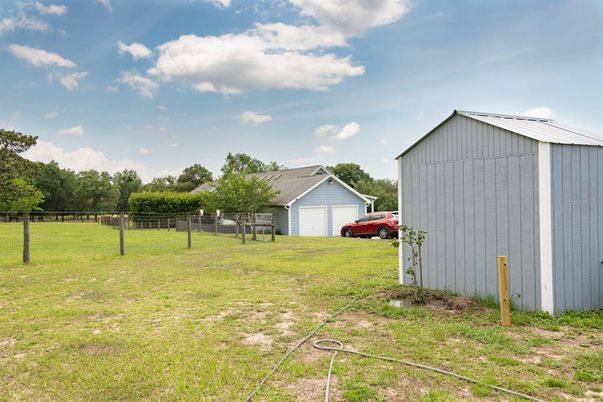 Backyard, Detached Garage, Exterior