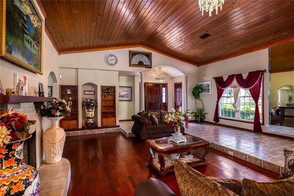 Interior, Living room, Pendant Lights, Wooden Ceilings, Wood Texture Flooring