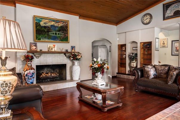 Fireplace, Interior, Living room, Wooden Ceilings, Wood Texture Flooring