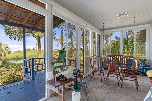 Interior, Sun Room, Wood Texture Flooring