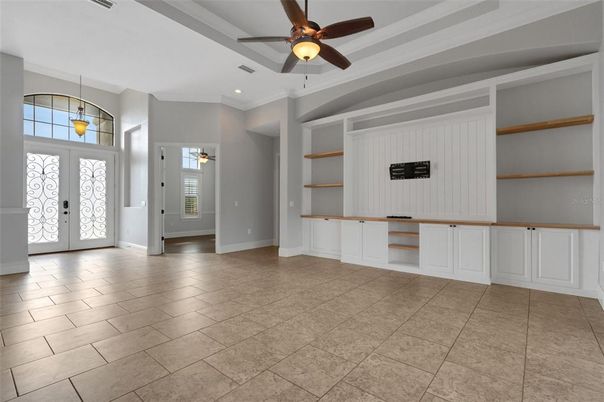 Empty room, Interior, Pendant Lights, Recessed Lighting