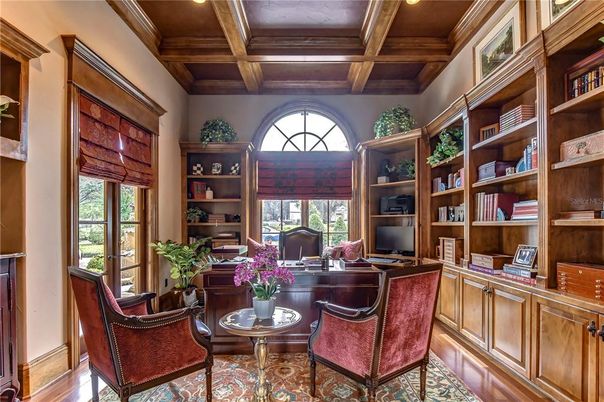 Home Office, Interior, Wooden Beams, Wooden Ceilings, Wood Texture Flooring