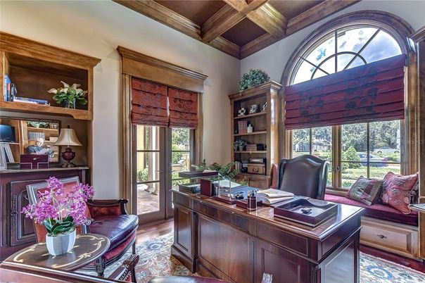 Home Office, Interior, Wooden Beams, Wooden Ceilings, Wood Texture Flooring