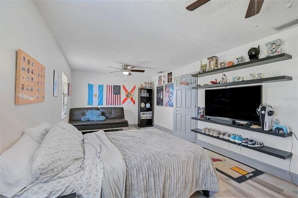 Bedroom, Interior, Wood Texture Flooring