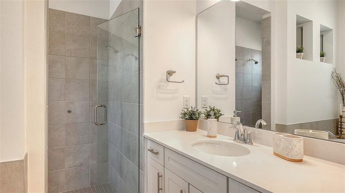 Bathroom, Glass Shower, Interior