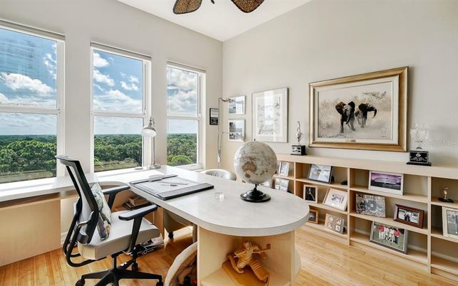 Home Office, Interior, Wood Texture Flooring