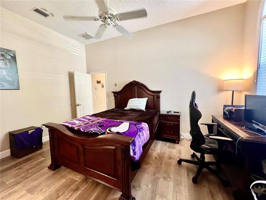 Bedroom, Home Office, Interior, Wood Texture Flooring