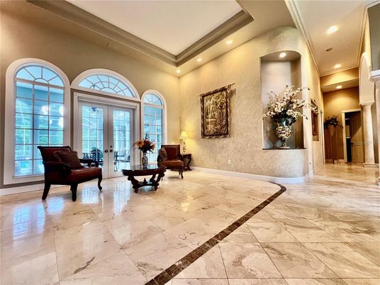 Interior, Living room, Marble, Recessed Lighting