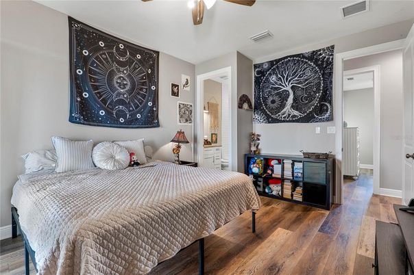 Bedroom, Interior, Wood Texture Flooring
