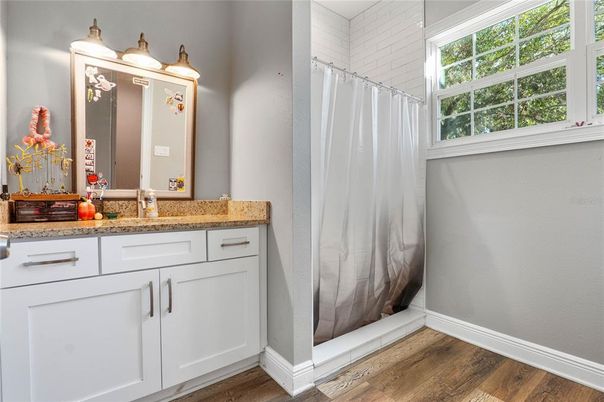 Bathroom, Interior, Wood Texture Flooring