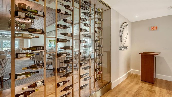Interior, Recessed Lighting, Wine Storage, Wood Texture Flooring