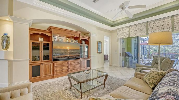 Interior, Living room, Recessed Lighting