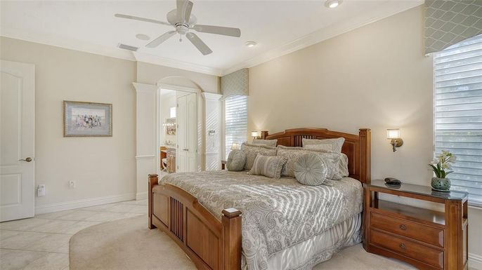 Bedroom, Interior, Recessed Lighting