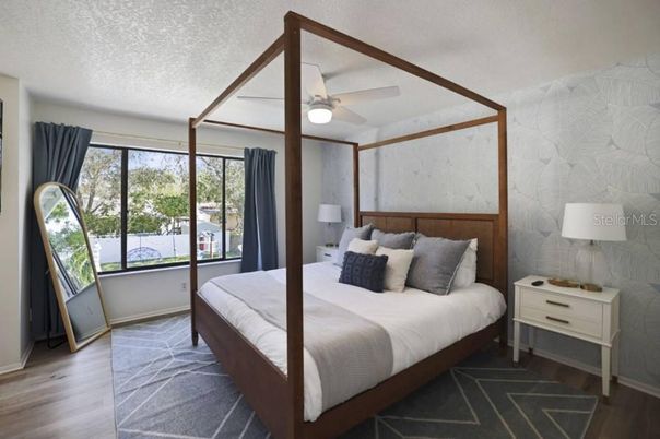 Bedroom, Interior, Wood Texture Flooring