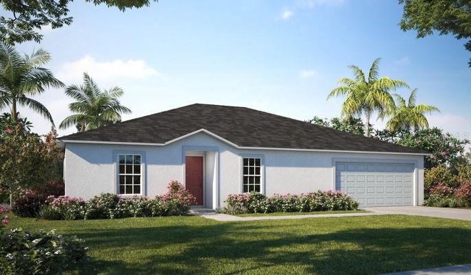 Attached, Exterior, Facade, Ranch