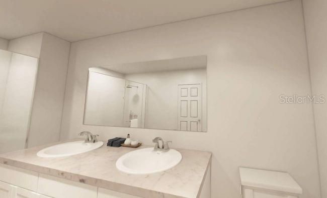 Bathroom, Dual Sink Vanities, Interior
