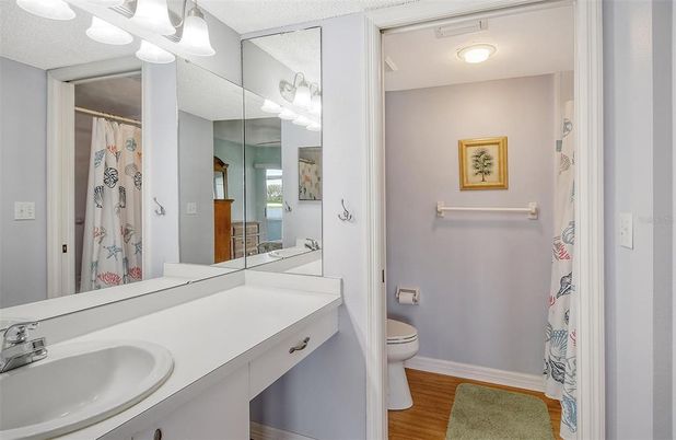 Bathroom, Dual Sink Vanities, Interior, Wood Texture Flooring