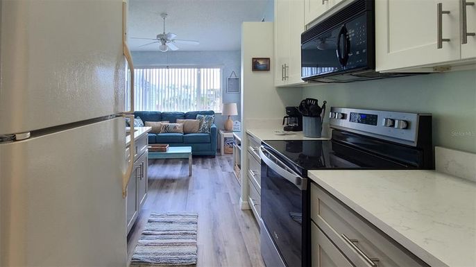 Interior, Kitchen, Living room, Wood Texture Flooring