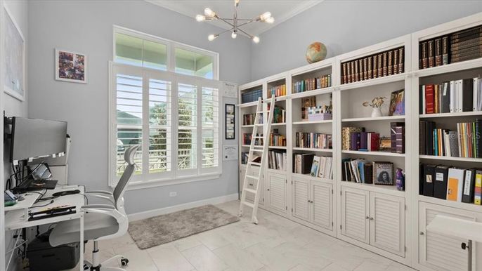 Home Office, Interior, Pendant Lights