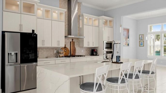 Interior, Kitchen, Recessed Lighting, Stainless Steel Appliances