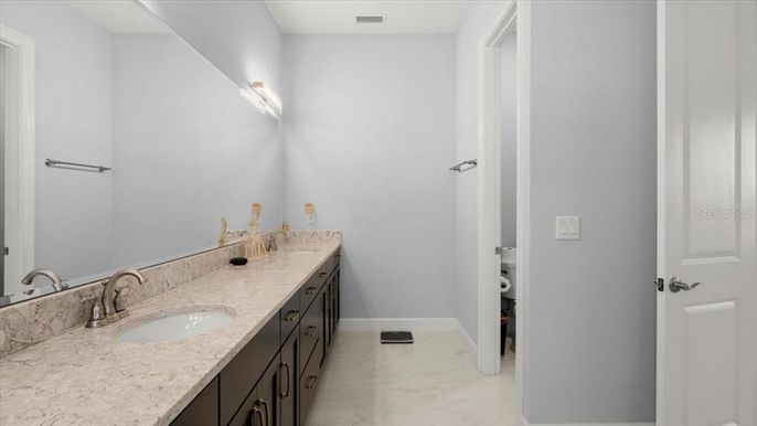 Bathroom, Dual Sink Vanities, Interior, Marble