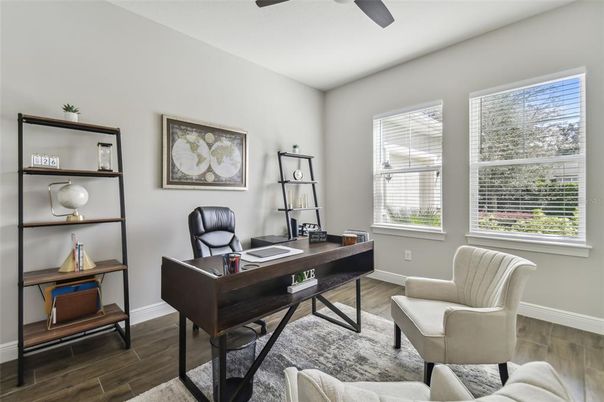 Home Office, Interior, Wood Texture Flooring